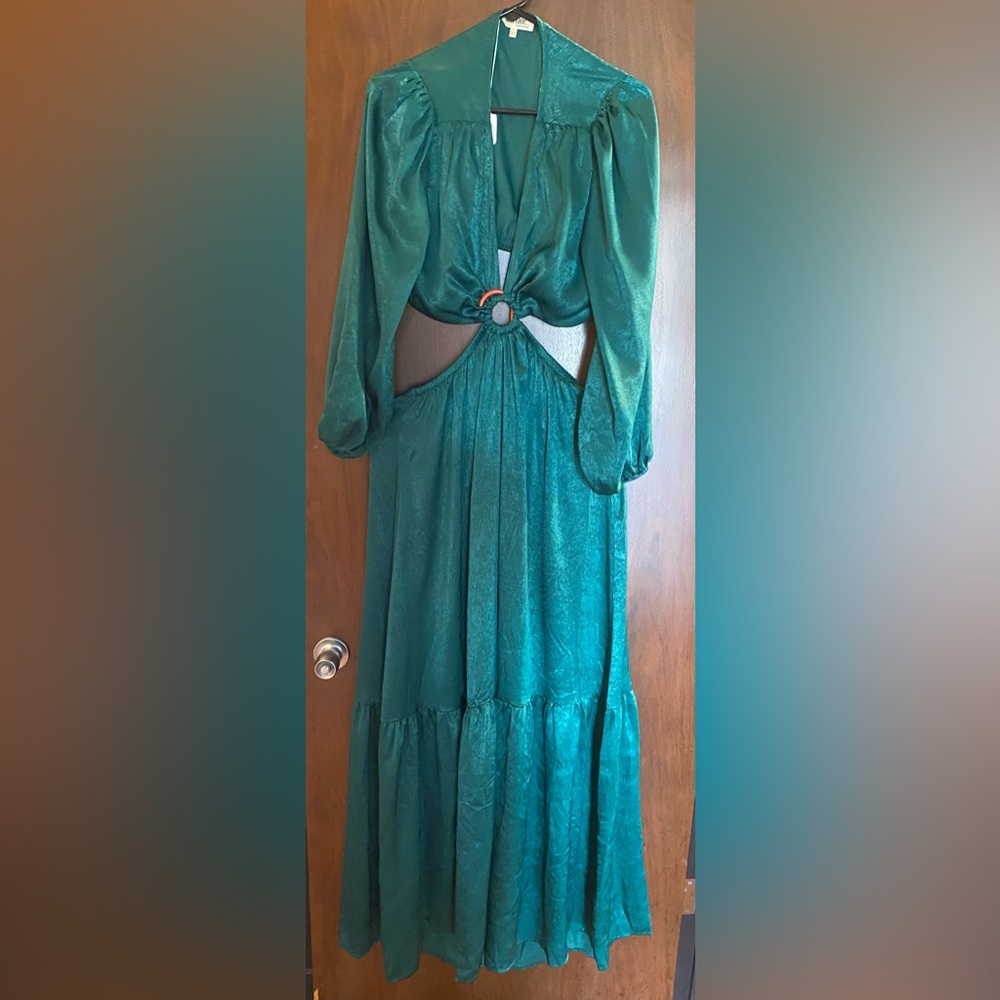 Green Party Maxi Dress